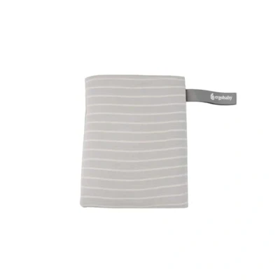 Image de Écharpe de portage Ergobaby pour nouveau nés la naissance à 11,3 kg, écharpe Aura Knit en tissu recyclé, élastique et respirant, unisexe, Grey Stripes