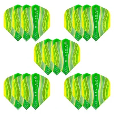 Image de Harrows LUMEN N2 Lot de 5 ailettes fléchettes extra résistantes forme standard (15 ailettes) (jaune)
