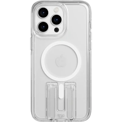 Image de tech21 Evo Crystal Kick Coque pour iPhone 15 Pro Max, Compatible avec MagSafe, Biodégradable, Blanc, 15x Militaire Protection des Chutes: 4,9m