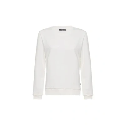 Image de Redbridge Sweat shirt basique Pull classique à col rond Style décontracté, ecru, M