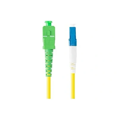 Image de Lanberg FO LULU SS11 0050 YE LATIGEUR FIBRE 5M MONO LC/UPC SIMPLEX G657A1 LSZH JAUNE