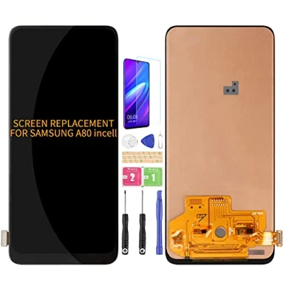 Image de Kit écran Tactile LCD de Rechange pour Samsung Galaxy A80 A805 SM A805F A8050 (OLED Noir sans Cadre)