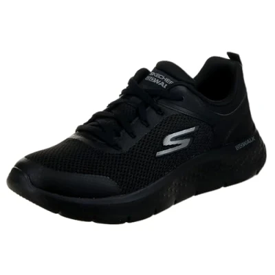 Image de Skechers Performance GO WALK FLEX LACE UP Chaussures de course black, Homme, Taille: 45, Black Tissu / matière synthétique