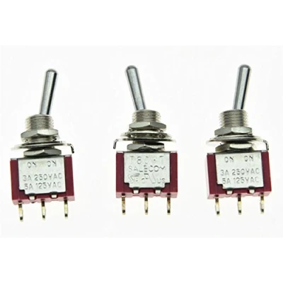 Image de Salecom 3 x Spdt 2 position on Guitare Mini interrupteur à bascule UL Car/bateau commutateurs