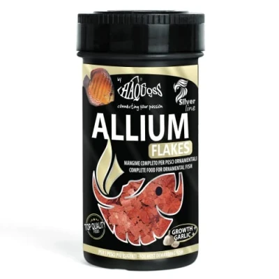 Image de Haquoss Allium Flakes Nourriture en copeaux à Base d&#039;ail pour Discus, 250 ml/40 g
