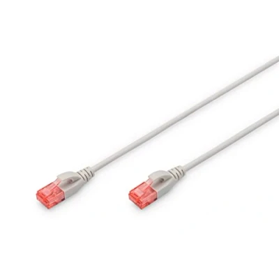 Image de DIGITUS Câble LAN Cat 6 0,5m 10 pièces RJ45 réseau UTP Non Blindé Compatible 6A &amp; 5e Gris