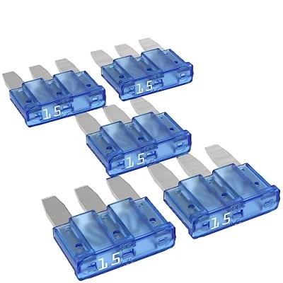 Image de AUPROTEC Micro 3 Fusibles à lame MikrOTO III 5A 15A fusible enfichable d&#039;automobile choix : ampère bleu, 5 pcs