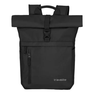 Image de travelite sac à dos pour bagages main, ordinateur portable 15,6 pouces, BASICS, de voyage fonction rolltop, 60 cm, 35 litres