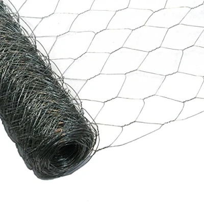 Image de Garmix Grillage à Poule &amp; Lapin Clôture Poulailler pour Enclos Parc Jardin Fils de Fer Galvanisé, Maille Hexagonale 50mm, Épaisseur 1,0mm (75cm x 50m)