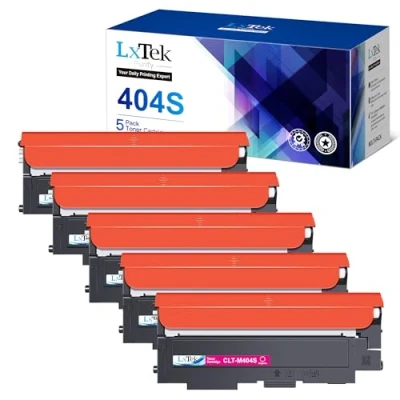 Image de LxTek Purify Cartouches de Toner CLT P404C 404S Compatible pour Samsung C480W Xpress C483W C430W C430 C480 C480FW C480FN (Noir Cyan Magenta Jaune, 5 Pack)