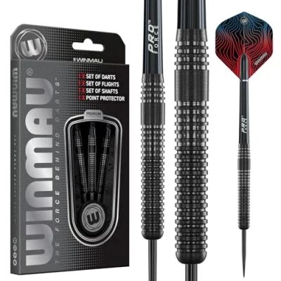 Image de WINMAU Solaris Pro Specialist Jeu de fléchettes avec pointe en acier 21 g
