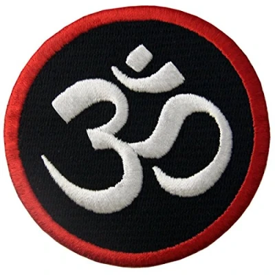 Image de Symbole bouddhiste La paix intérieure Brodé à Repasser ou Coudre Patch