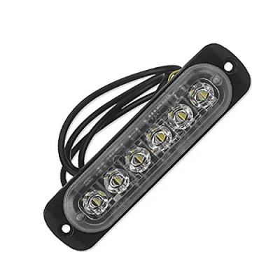 Image de Contencinty 12V 24 V 6 Lumière LED Urgence Flash Véhicule De Voiture Avertissement Stroboscopique Clignotant Blanc