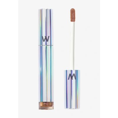 Image de Wonderskin Wonder Blading Top Gloss à Lèvres Doré, Non Collant, Hydratant &amp; Pailleté Longue Tenue Pour Femmes (Paillettes Dorées)