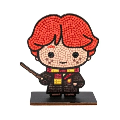 Image de CRYSTAL ART Kit complet de figurine en bois à diamanter et collectionner Harry Potter Ron Weasley