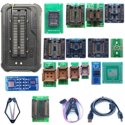 Image de XGECU T56 Programmateur 15 adaptateurs T48 version supérieure ISP Support eprom IC chip PIC/NAND Flash EMMC Socket adaptateur