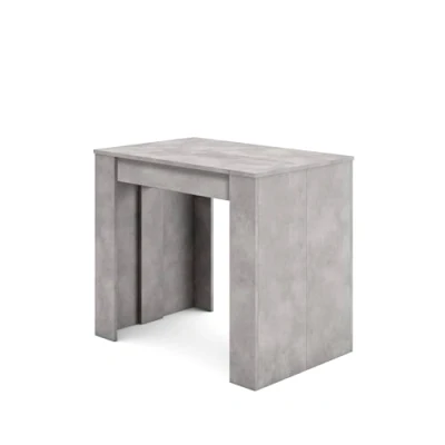 Image de Skraut Home Table Console Extensible Meuble 220 pour 10 Personnes à Manger Style Moderne Ciment