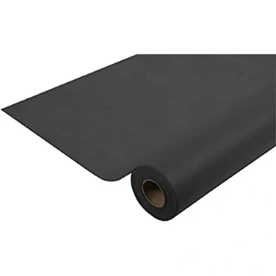 Image de Pro Nappe Réf R785024I jetable en non tissé spunbond Rouleau de 50 M long X 1,20 large Couleur jaune Tissu indéchirable, déperlant et essuyable, Noir