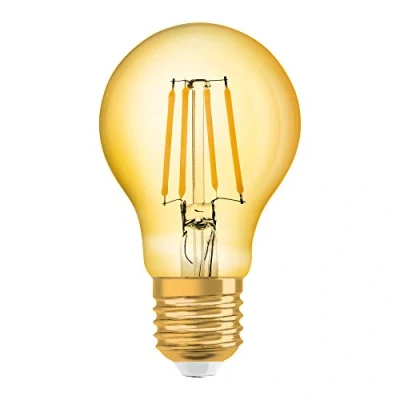 Image de OSRAM Vintage Edition 1906 Ampoule LED à Filament Culot E27 Forme Standard Or Ambrée Blanc Chaud 2500K 8W (équivalent 68W)