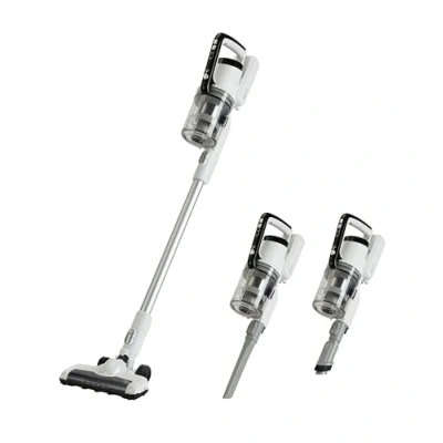 Image de Amazon Basics Aspirateur sans fil 2 en 1 avec moteur DC 150W 0.7L Blanc et Noir