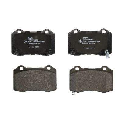 Image de DELPHI LP3547 Jeu de plaquettes frein avec indicateur d&#039;usure tôle anti bruit sans accessoires JEEP: GRAND CHEROKEE 3, 4