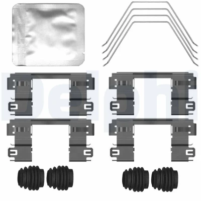 Image de DELPHI LP3510 Jeu de plaquettes frein avec indicateur d&#039;usure tôle anti bruit accessoires SUZUKI: Ignis III