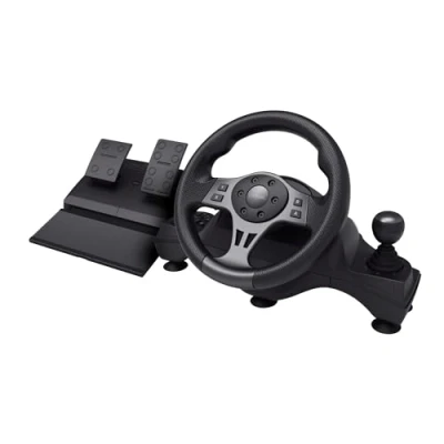 Image de Trust GXT 289 Movi Noir USB Volant + pédales Nintendo Switch, PlayStation 4, Xbox One S, X, Series X Neuf