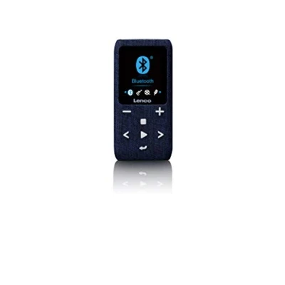 Image de Lenco Xemio 861 Lecteur MP3 Bluetooth avec Carte Micro SD 8 Go Radio FM Fonction Mémo vocale Écran TFT 1,8&quot; Capacité de Stockage jusqu&#039;à 64 Bleu