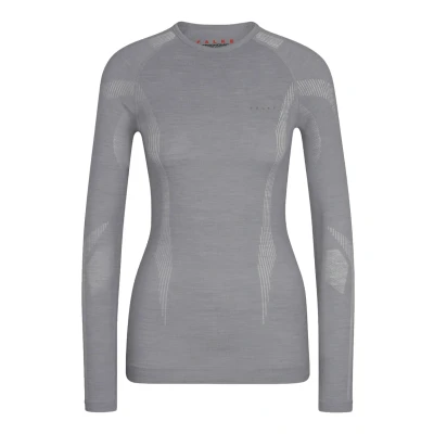 Image de Falke Wooltech Functional Underwear FOR COLD TO VERY Conditions Tshirt à manches longues, Femme, Taille: Medium, Grey heather