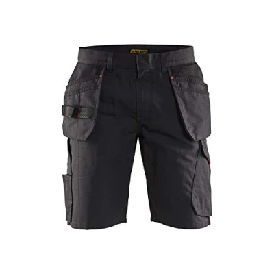 Image de Blaklader 14941330 Shorts de service avec poches à ongles, noir/rouge, taille C52