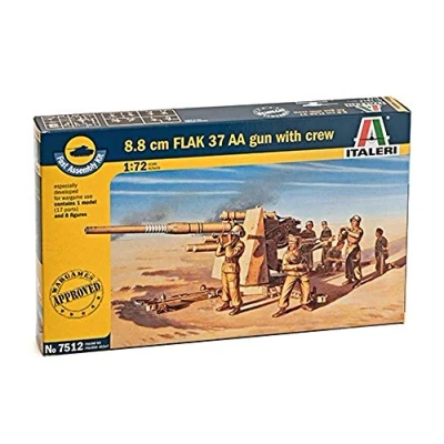 Image de Italeri I7512 Maquette Chars d&#039;assaut Flak 37 88MM Echelle 1:72