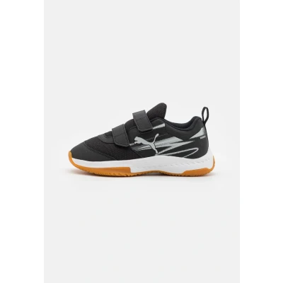 Image de Puma Varion II JR Unisex Chaussures de handball pour enfants, Taille: 30, Black/cool light gray Matière synthétique / textile
