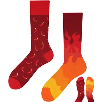 Image de TODO Colours Fantaisie Chaussettes Rigolotes Homme et Femme motif drôle multicolore