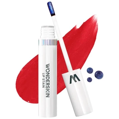 Image de Wonderskin Wonder Blading Masque Teinté pour les Lèvres, Teinte Durable Imperméable à Longue Tenue (Playful Stain &amp; Go)