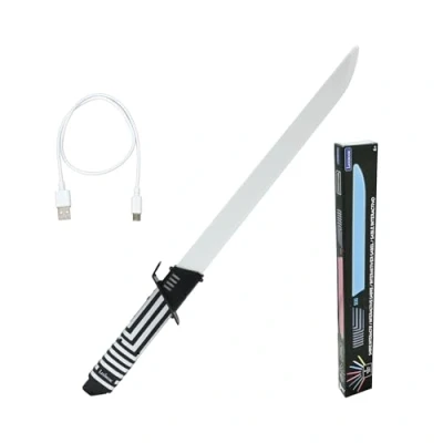 Image de Lexibook, Sabre interactif Qui réagit aux mouvements, 4 Modes de lumière, S&#039;illumine en 8 Couleurs, Effets sonores Combat, Batterie Rechargeable, RP20, EinheitsgroBe