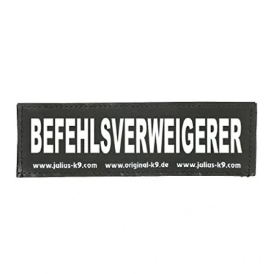 Image de JULIUS K 9 162lr g 37576, Original Correctifs interchangeables pour Harnais, Taille : Large, réfléchissant, Phosphorescent, 1 Paire, Befehlsverweigerer