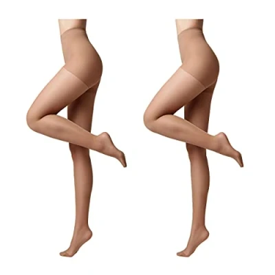 Image de Conte elegant ACTIVE 40 DEN Lot de 2 Collants Modelants et Fins pour Femmes Collant Femme Résistant Stimule la Circulation Sanguine Naturelle taille 4