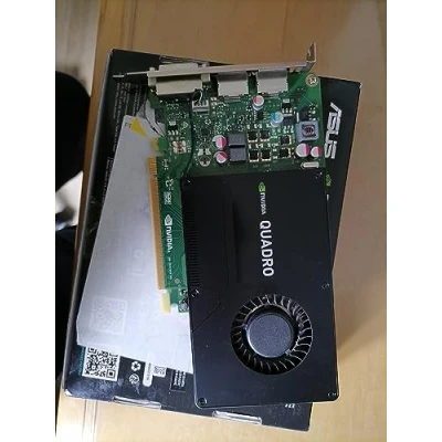 Image de Nvidia Quadro K2200 Carte graphique PCIe Express 4 Go GDDR5, fente unique, 68 W, DisplayPort 1.2, DVI I Dual Link, 640 cœurs CUDA, profil de hauteur standard Kit OEM (renouvelé)