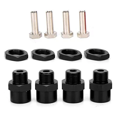 Image de Tbest RC Hex Conversion Adapter, Car 12mm à 17mm Wheel Adapter Accessoires pour Sakura D4 HSP 94123 1/10 Car(noir)