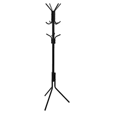 Image de Amazon Basics Portant en métal pour manteaux et vêtements, Noir, 49.5 x 169 cm (L W H)