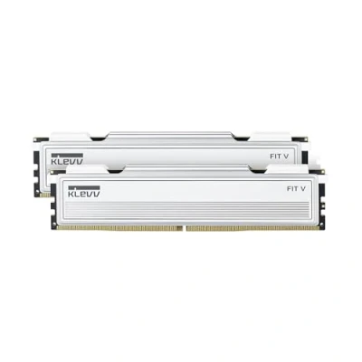 Image de KLEVV FIT V 32 Go (2x16 Go) DDR5 Gaming RAM 6000MHz PC5 48000 Non tamponné ECC 1,35 CL28 Kit de modules mémoire — Jouez Plus Vite avec Un Ultra Bas