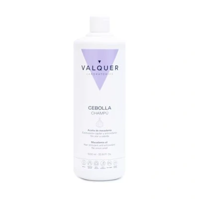 Image de Valquer │Shampooing à l&#039;oignon │Réduit le gras │Stimulant capillaire │Antioxydant pour les cheveux │Purifiant │Tous types de │Huile macadamia │1000 ml