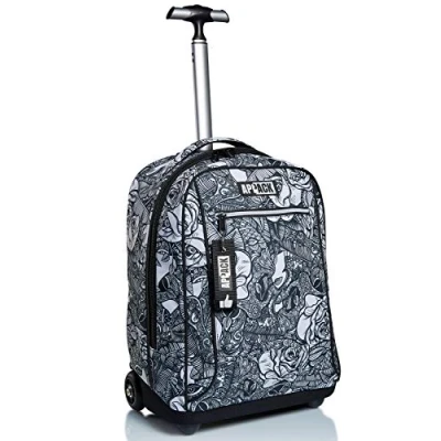 Image de Appack Big Trolley, Yuzer, White, 2 in 1 Shoulder Straps for Backpack, School &amp; Travel Use