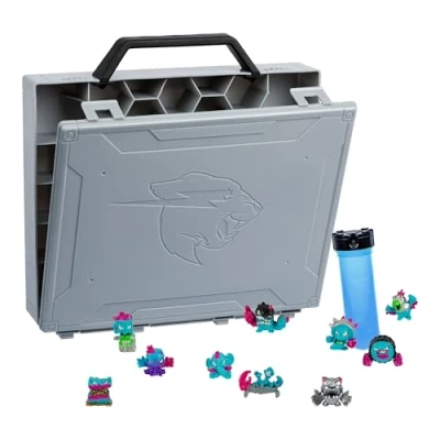 Image de MRBEAST LAB Valise de Collection Swarms, 10 Mini créatures à découvrir, Mène l&#039;expérience Ultime et crée 2 créatures, Peut contenir Plus 130 Jouets, avec Une panthère Ultra Rare Exclusive