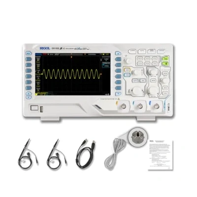 Image de RIGOL DS1202Z E Oscilloscope numérique, 200MHz, 2CH, 24Mpts, 1G Sa/s, fonctions de déclenchement et décodage libres, 3 ans garantie