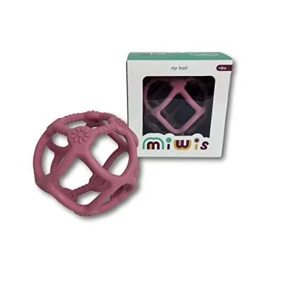 Image de JUEGACONMIGO MIWIS Figurines empilables colorées en silicone Développe Compétences motrices (Pelota Dentier Terre)