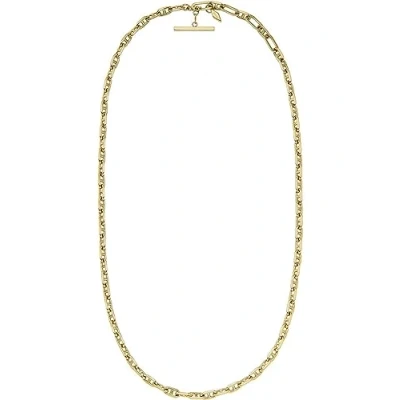 Image de Fossil Collier Chaîne pour femmes Heritage D Link en acier inoxydable doré, JF04521710