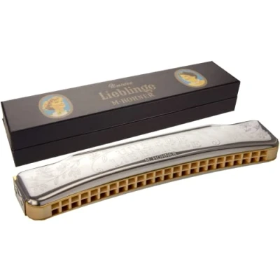 Image de M733201 Hohner Unsere Lieblinge&quot;48&quot; Hole Harmonica C
