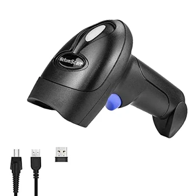 Image de NetumScan Scanner de Codes Barres 2D sans Fil, Lecteur Scan Automatique QR, PDF417, DataMatrix et MaxiCode Portable pour Ordinateur NSL8