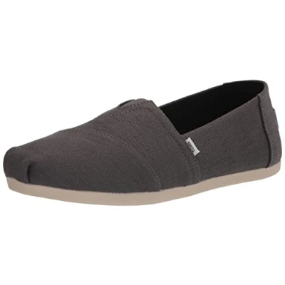 Image de TOMS Femme Alpargata Refibra Tencel Semelle de Mocassin, Pavement Grey, 36.5 EU